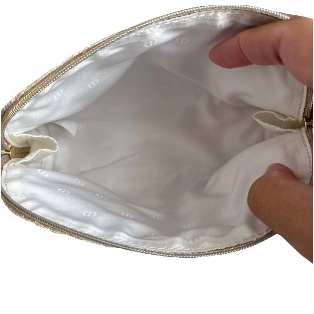 Dior Limited Edition Gold Cosmetic Pouch – New Travel Toiletry Case Luxury Gift - Picture 3 of 6